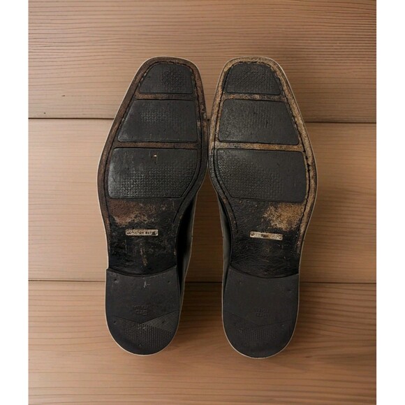 GORDON RUSH Black Made in Italy MEN'S slip-on Loafers Size 8 1/2 - Picture 10 of 10